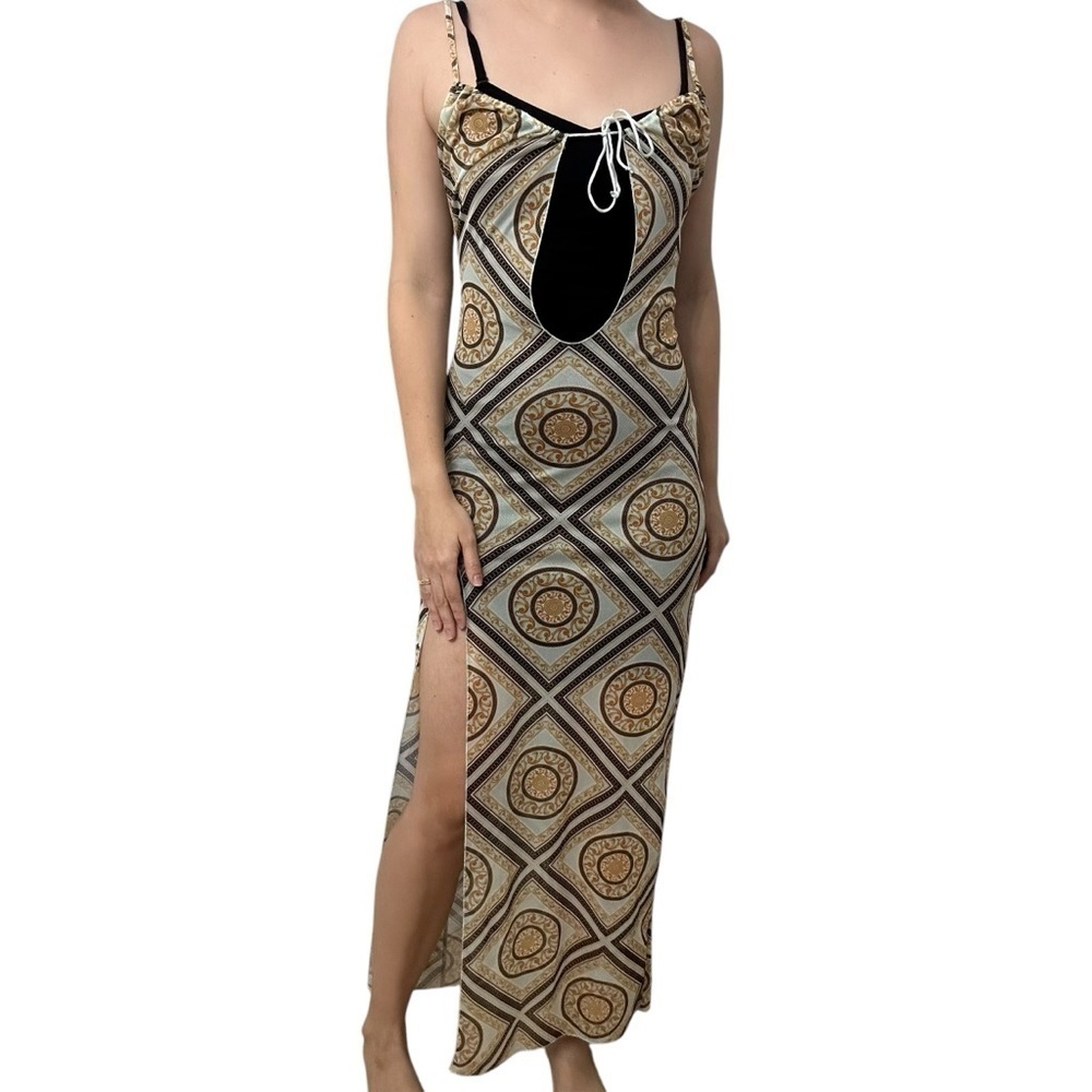 Jagger & Stone Princess Polly Dress Sheer Maxi Cut Out Coverup Size Extra Small